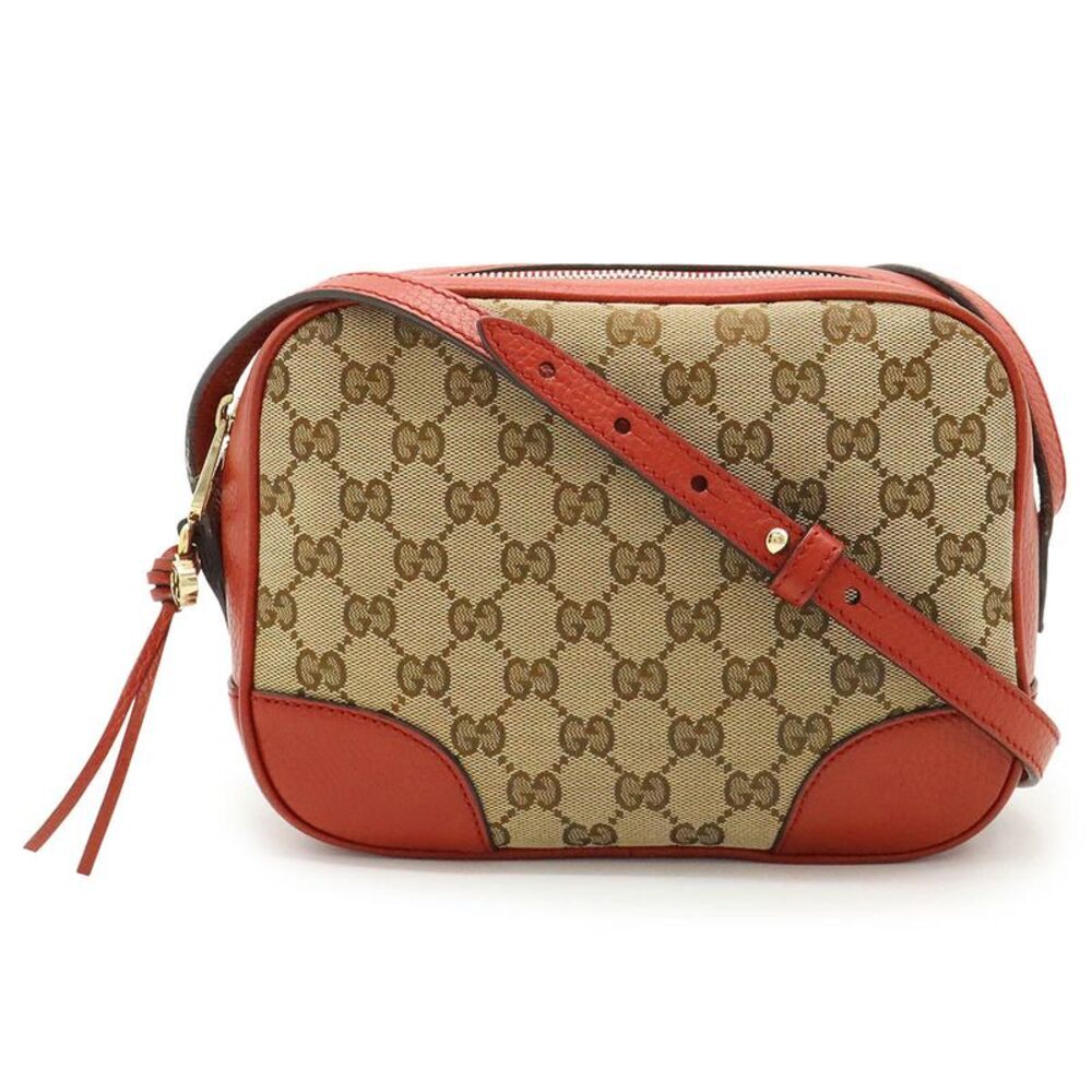 Gucci GG Canvas Leather Shoulder Bag